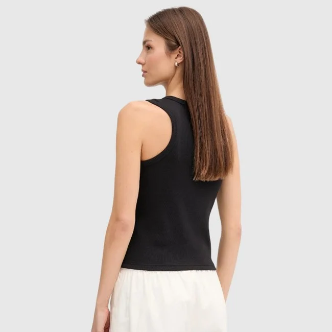 Camiseta Calvin Klein Negra Mujer