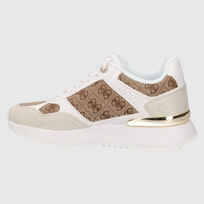 Zapatillas Guess Beige y Blancas Mujer