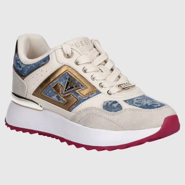 Zapatillas Guess Azules y Beige Mujer