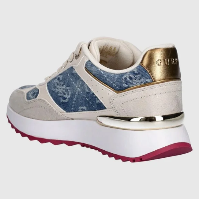 Zapatillas Guess Azules y Beige Mujer