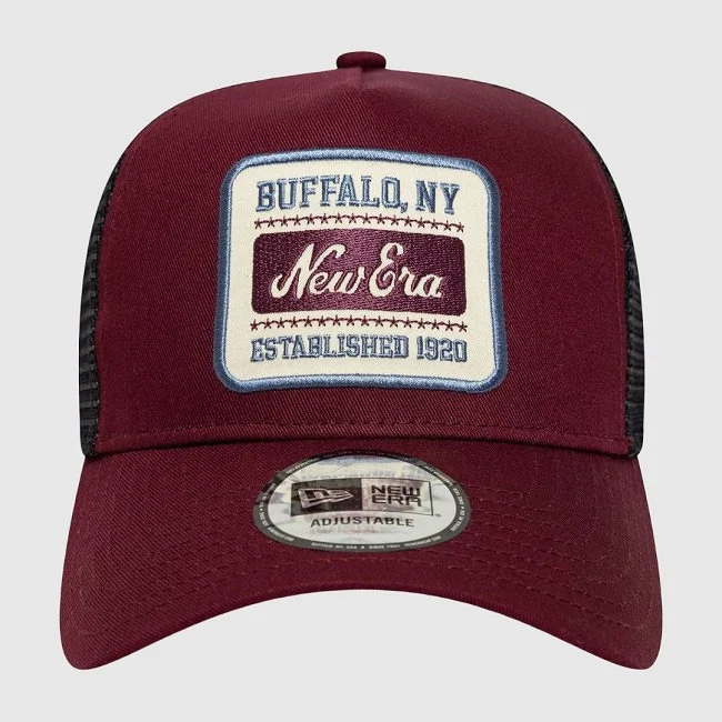 Gorra New Era Burdeos y Negra