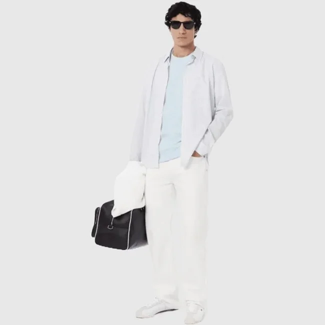 Camiseta Lacoste Azul Hombre