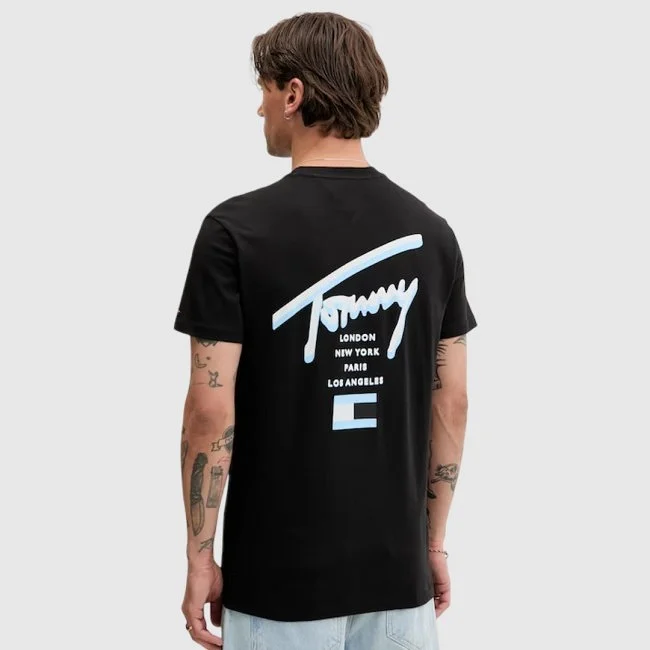 Camiseta Tommy Hilfiger Negra Hombre