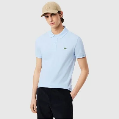 Polo Lacoste Azul Claro Hombre