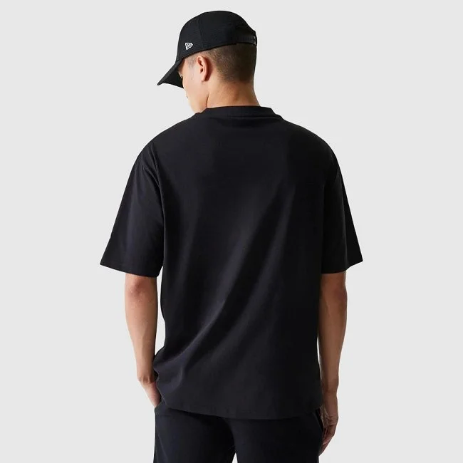 Camiseta New Era Negra Hombre