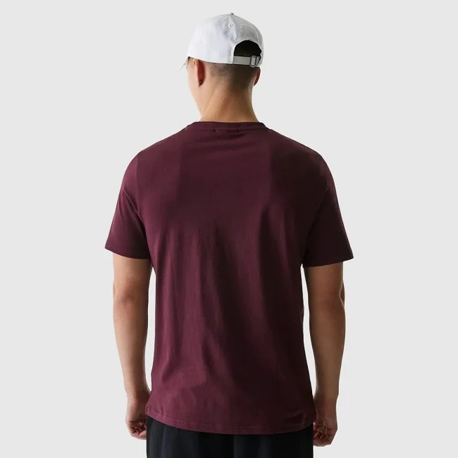 Camiseta New Era Burdeos Hombre