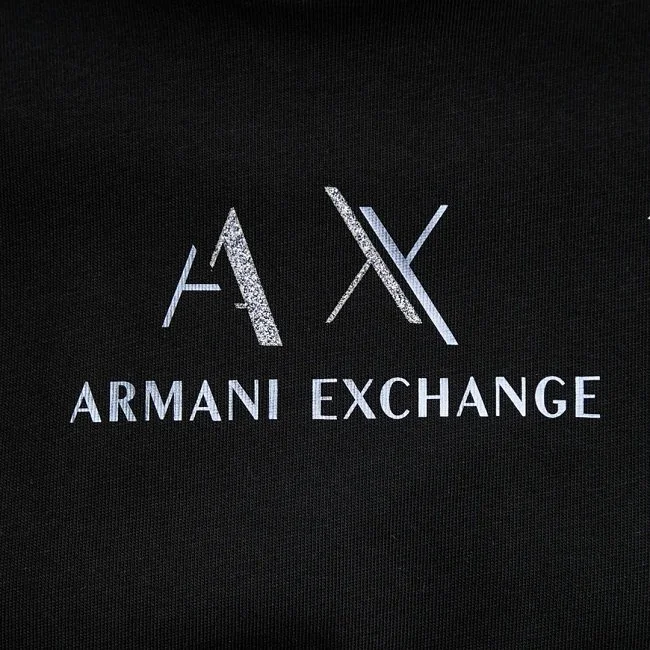 Camiseta Armani Exchange Negra Mujer
