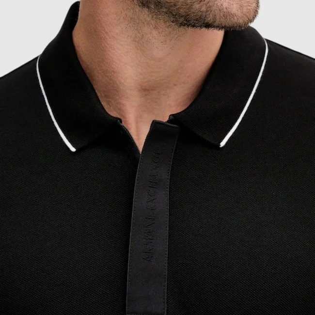 Polo Armani Exchange Negro Hombre
