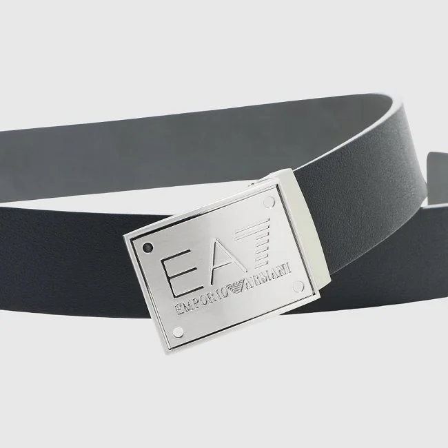 Cinturón Armani Negro Hombre