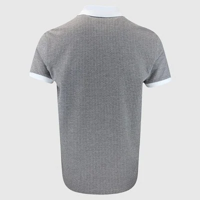 Polo Boss Gris y Blanco Hombre 2