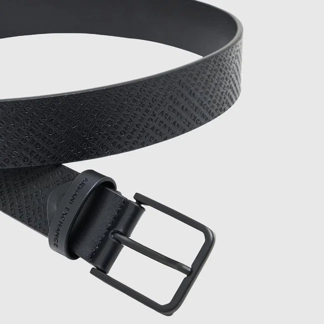 Cinturón Armani Exchange Negro Hombre