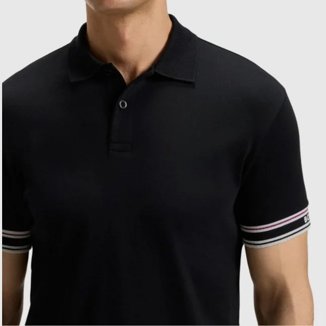 Polo Boss Negro Hombre