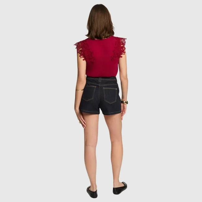 Camiseta Morgan Burdeos Mujer