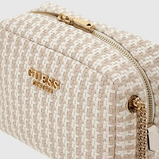 Bolso Guess Beige y Blanco Mujer