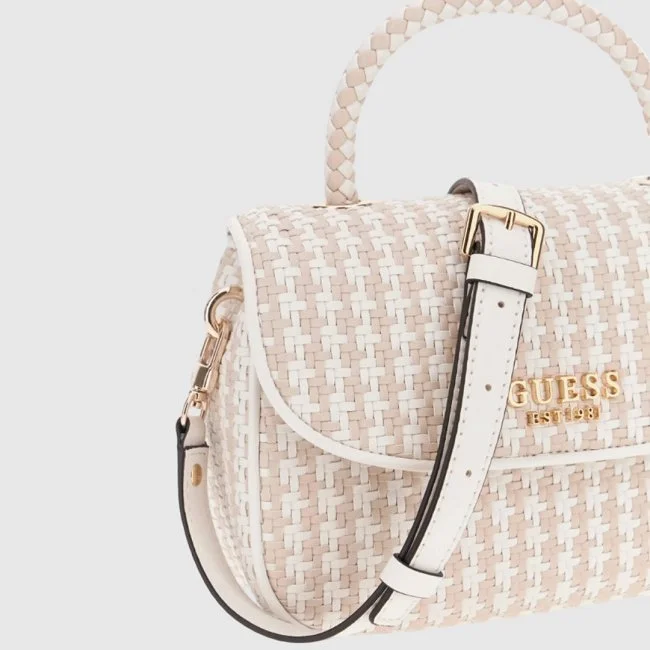 Bolso Guess Beige y Blanco Mujer