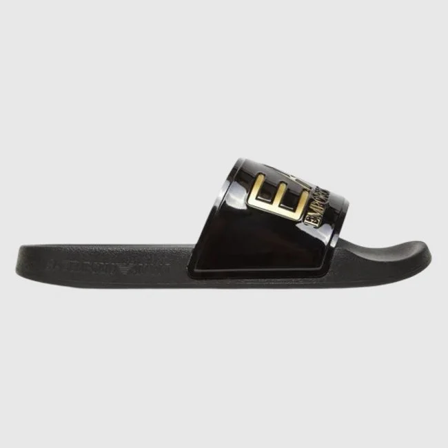 Chanclas Armani Negras Hombre Chanclas Armani Negras Hombre