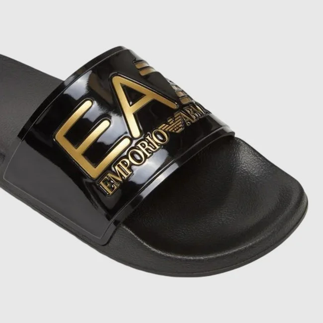 Chanclas Armani Negras Hombre Chanclas Armani Negras Hombre