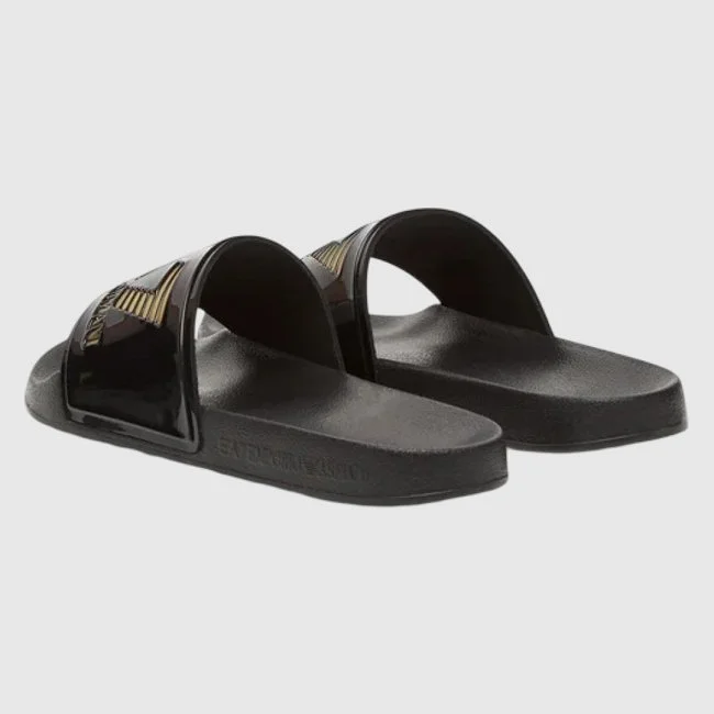 Chanclas Armani Negras Hombre Chanclas Armani Negras Hombre