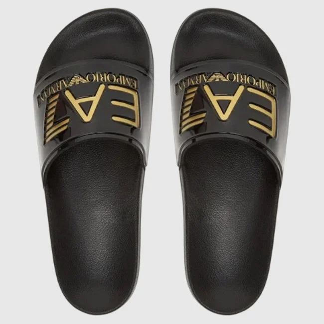 Chanclas Armani Negras Hombre Chanclas Armani Negras Hombre