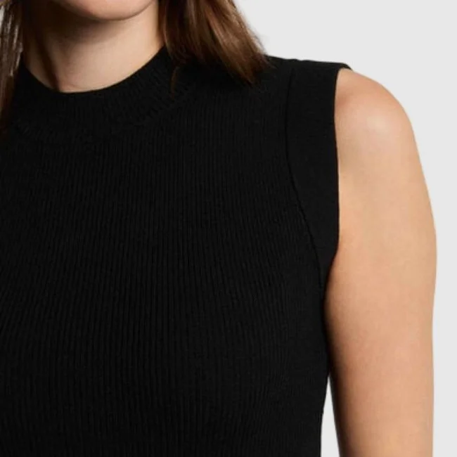Vestido Morgan Negro Mujer Vestido Morgan Negro Mujer