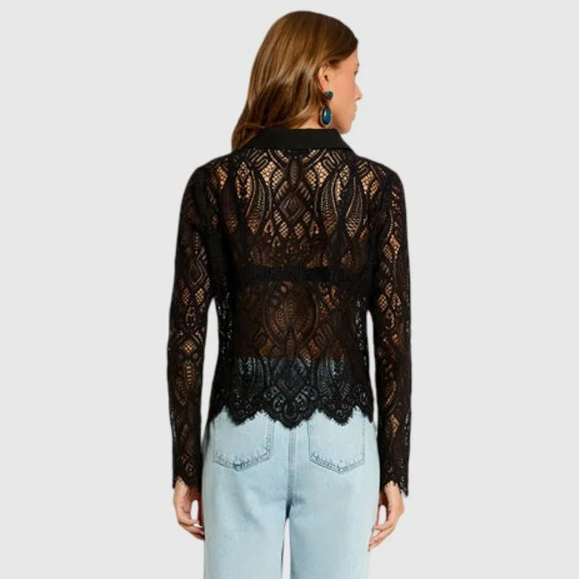 Camisa Morgan Encaje Mujer Camisa Morgan Encaje Mujer