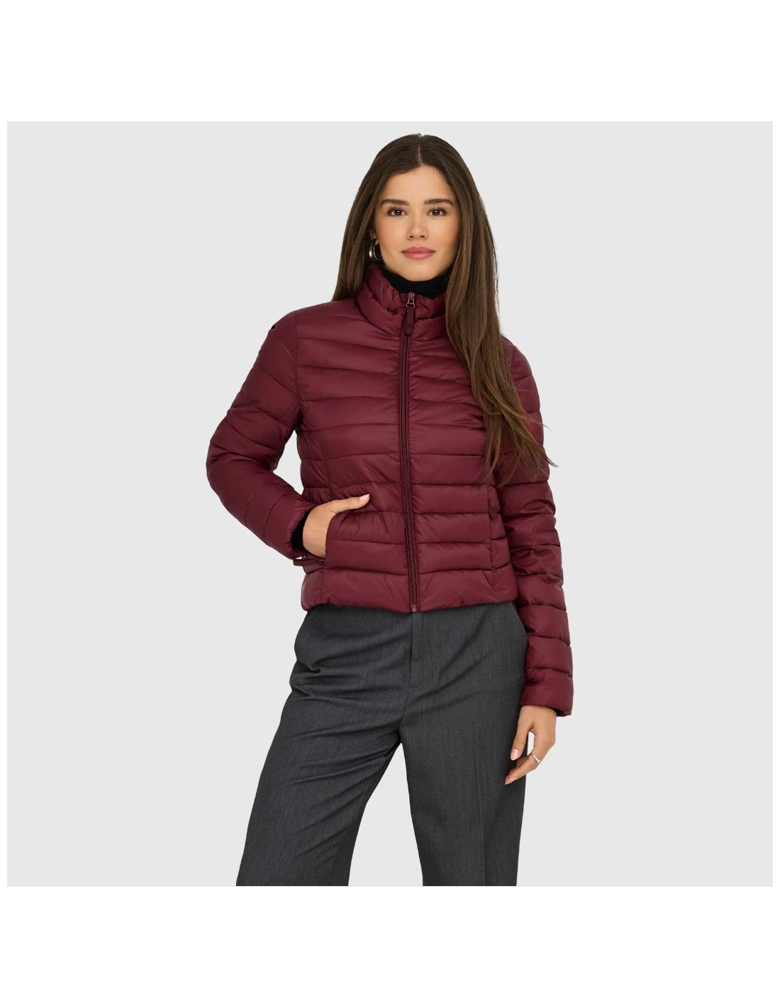 Chaqueta ONLY Burdeos Mujer Ecool