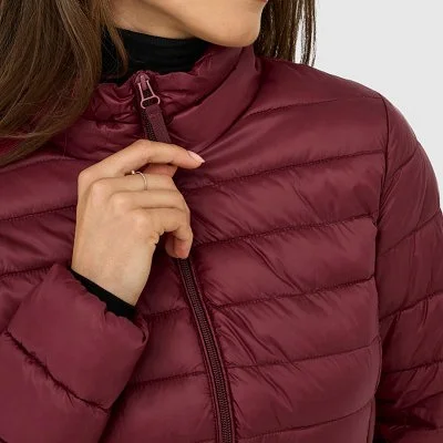 Chaqueta ONLY Burdeos Mujer 2