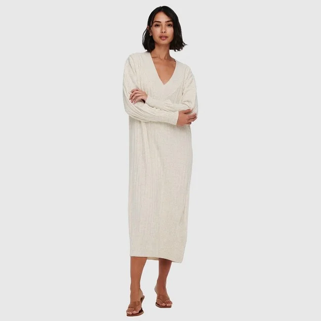 Vestido ONLY Marfil Mujer Vestido ONLY Marfil Mujer