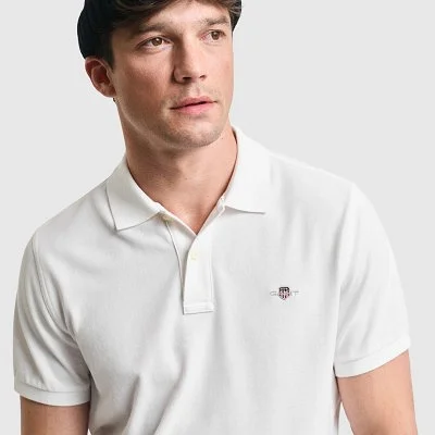 Polo GANT Blanco Hombre 2