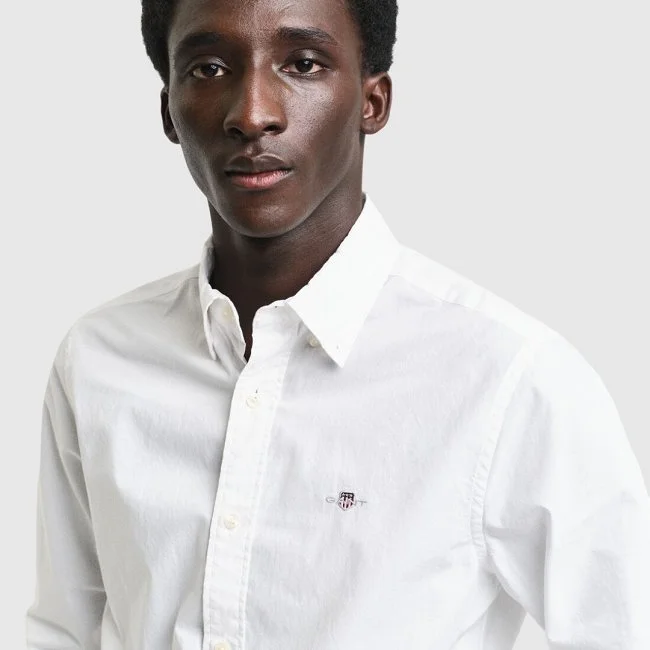 Camisa GANT Blanca Hombre