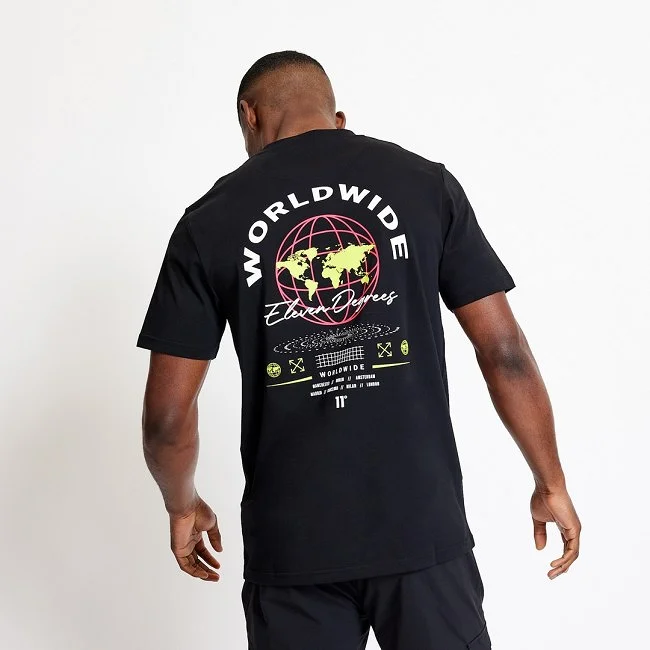 Camiseta Eleven Degrees 11º Hombre Negra
