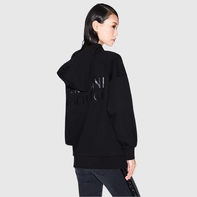 Sudadera Armani Exchange Negra Mujer