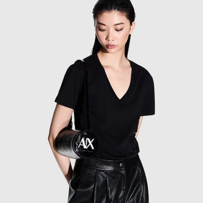 Bolso Armani Exchange Negro Mujer Bolso Armani Exchange Negro Mujer