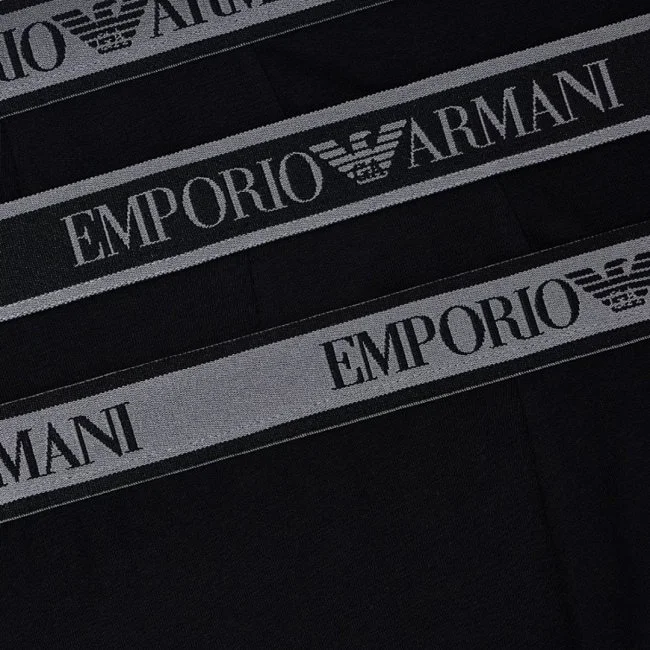 Pack de 3 Calzoncillos Armani Negros... Pack de 3 Calzoncillos Armani Negros...