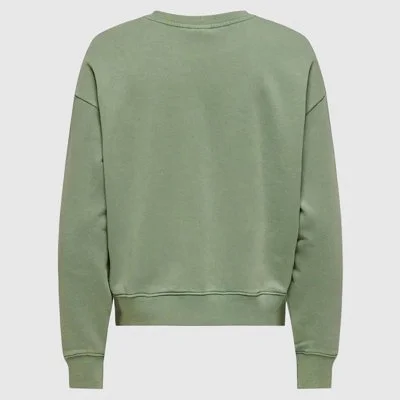 Sudadera ONLY Verde Mujer 2
