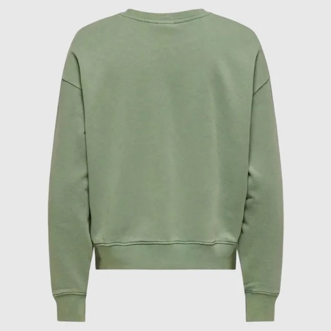 Sudadera ONLY Verde Mujer