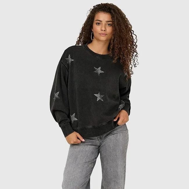 Sudadera ONLY Negra Mujer