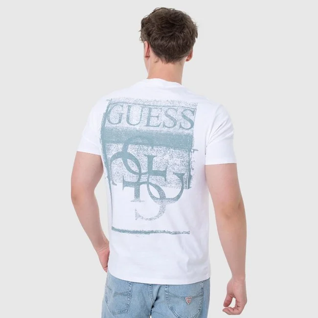 Camiseta Guess Blanca Hombre Camiseta Guess Blanca Hombre
