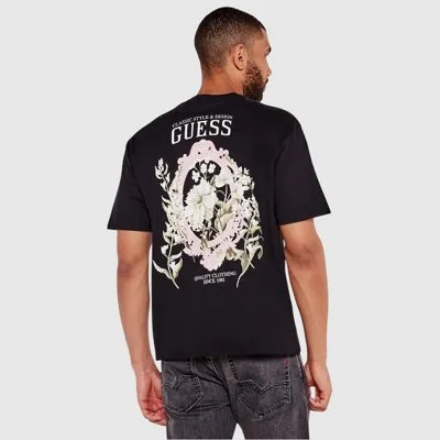 Camiseta Guess Negra Hombre 2