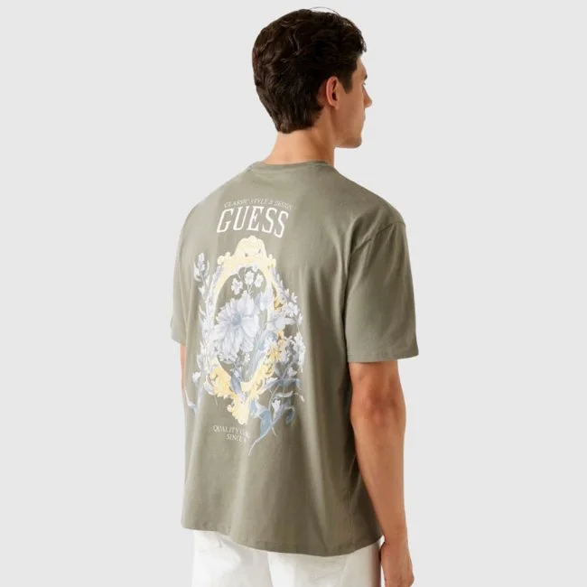Camiseta Guess Verde Hombre