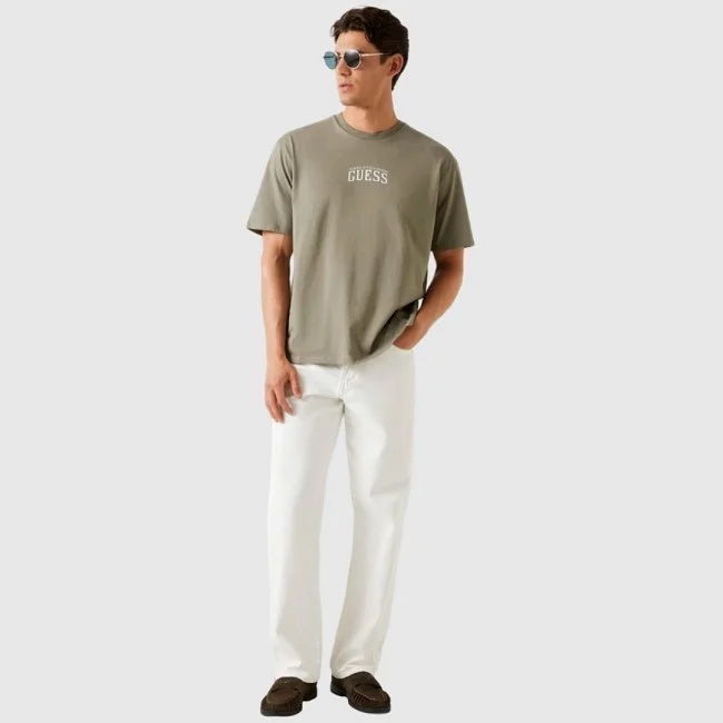 Camiseta Guess Verde Hombre