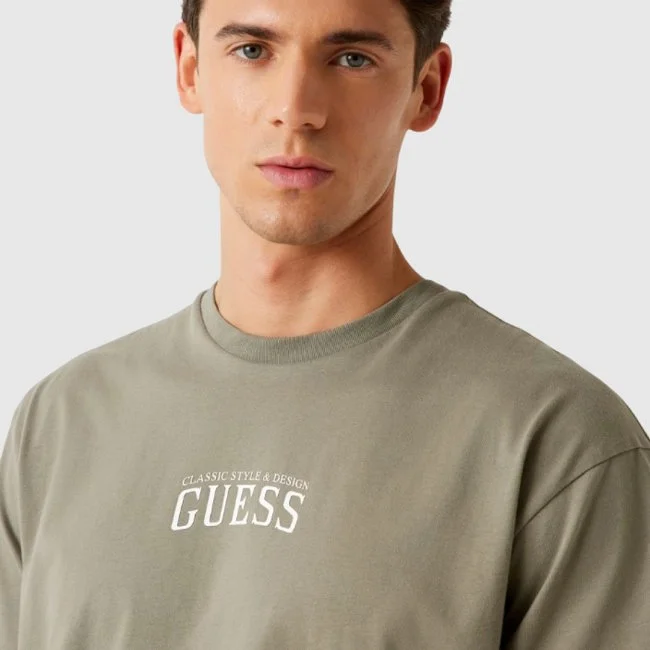 Camiseta Guess Verde Hombre