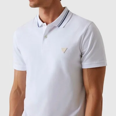 Polo Guess Blanco Hombre 2
