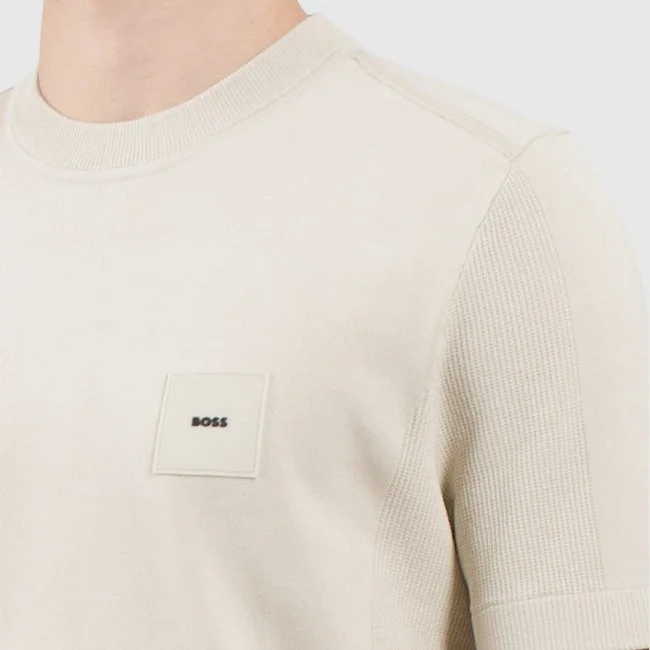 Camiseta Boss Beige Hombre Camiseta Boss Beige Hombre