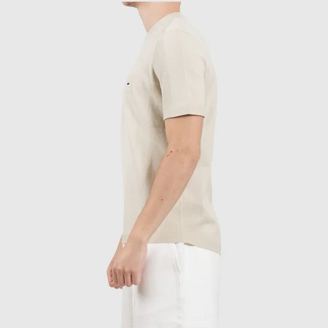 Camiseta Boss Beige Hombre Camiseta Boss Beige Hombre