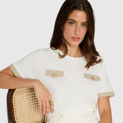 Camiseta Morgan Blanca Mujer 2