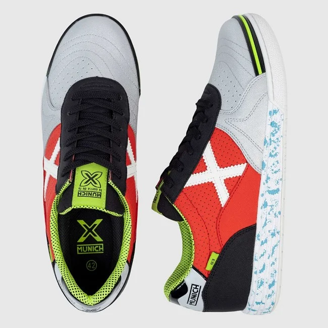 Zapatillas Munich G-3 Rojas y Negras...