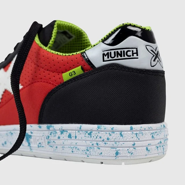 Zapatillas Munich G-3 Rojas y Negras...