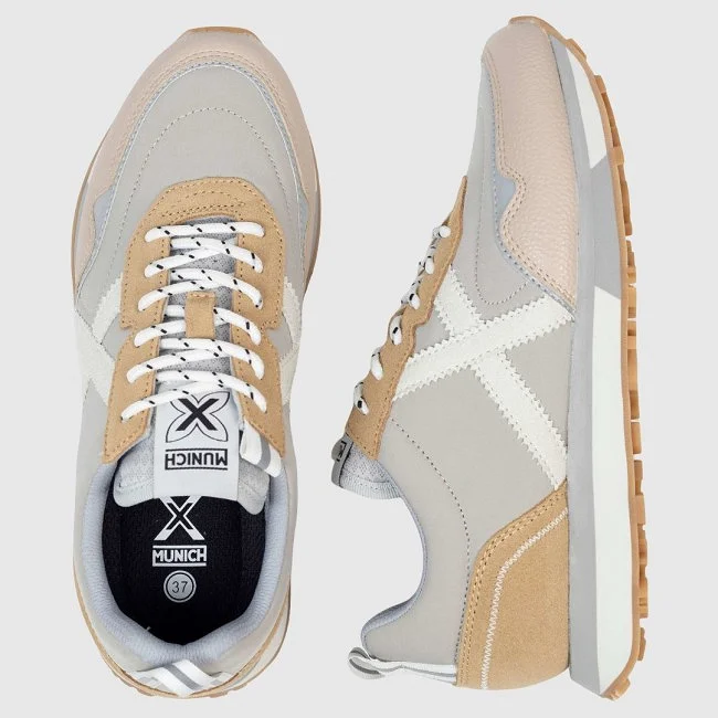 Zapatillas Munich NEXT 18 Beige Hombre
