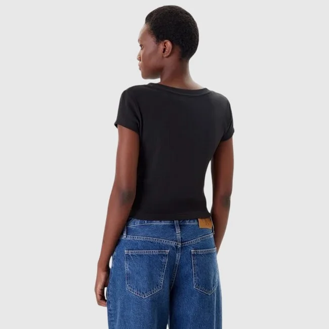 Camiseta Calvin Klein Negra Mujer Camiseta Calvin Klein Negra Mujer